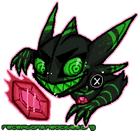 [OC] Corpse Pixel but as a Sableye this time