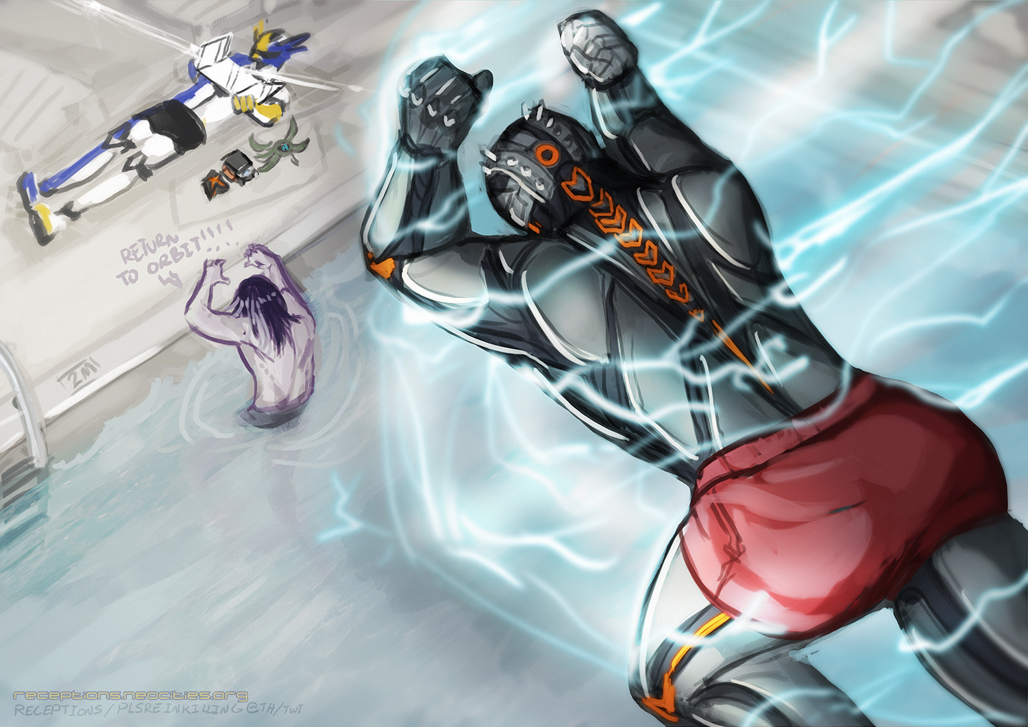 [OC] My Fireteam for a Destiny 2 Summer Zine