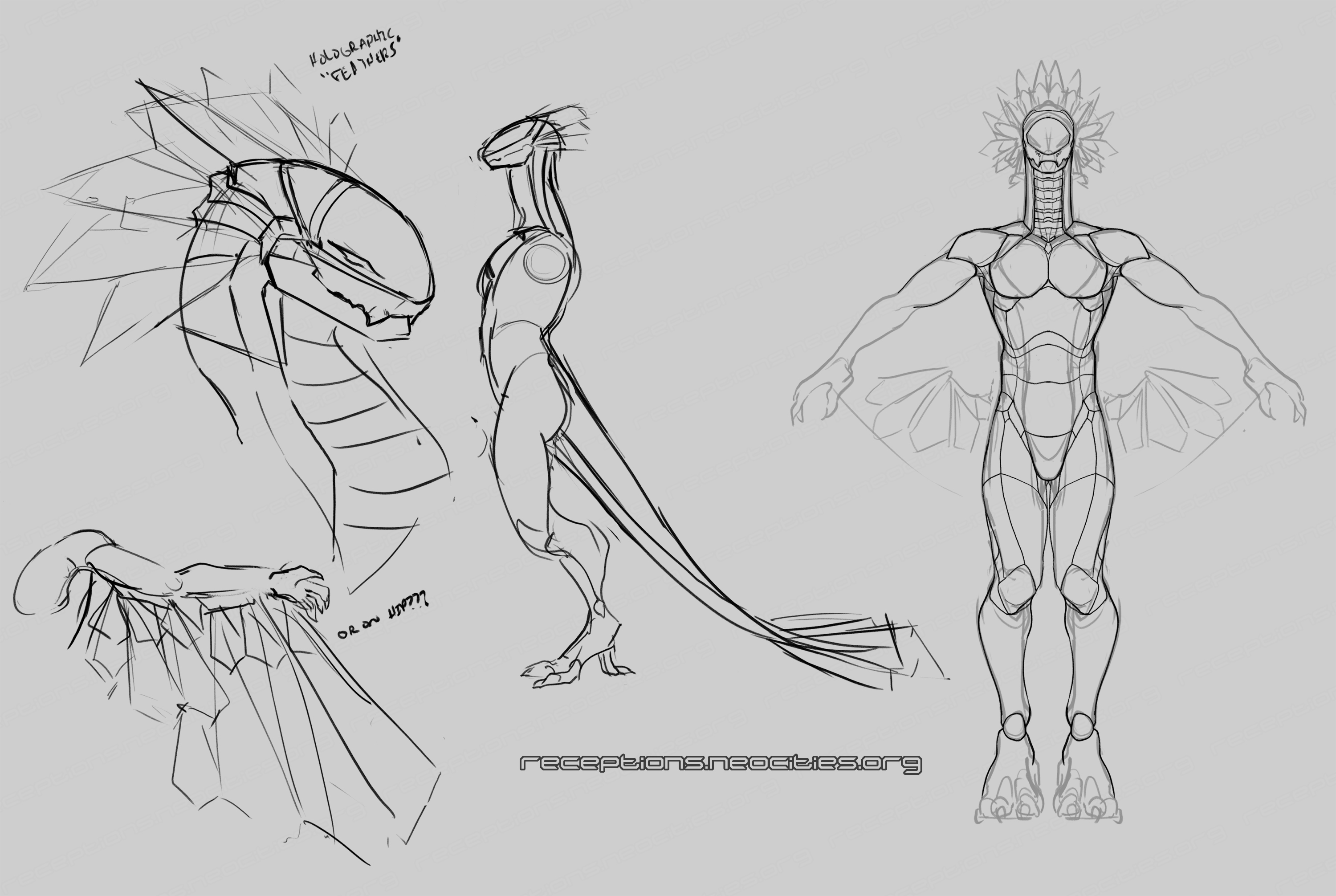 Quetzal Synth Character Concept, still WIP?