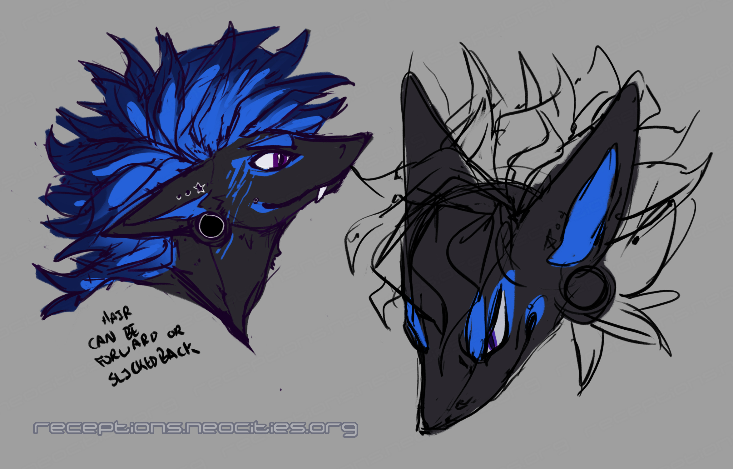 [OC] Still Unnamed Zoroark Character Concept