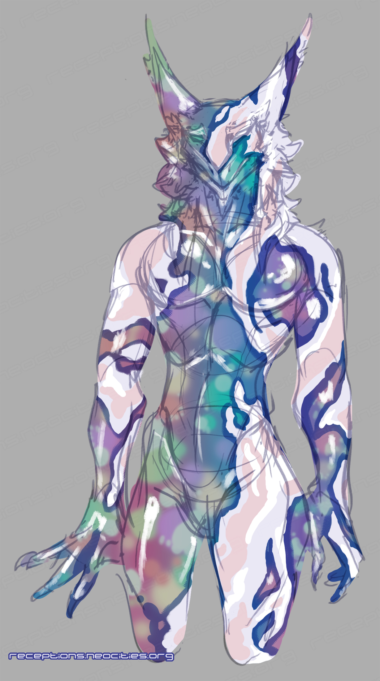 Opaline Sergal Character Concept